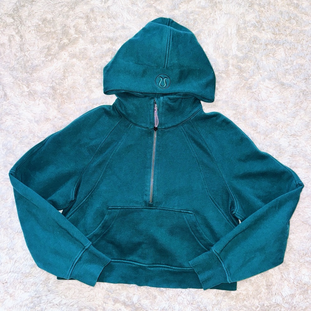 Green Jasper Scuba Oversized Half-Zip Hoodie Lululemon